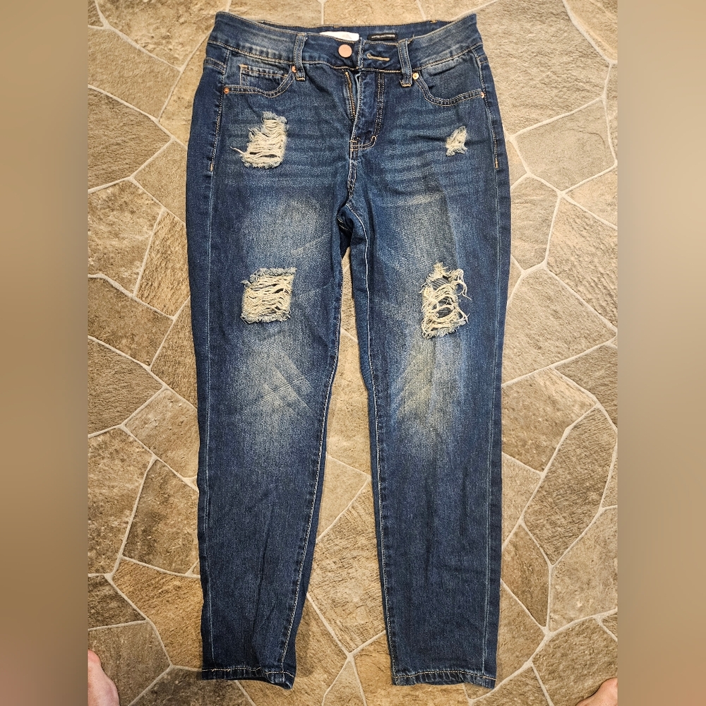 Distressed Blue Jeans for Women